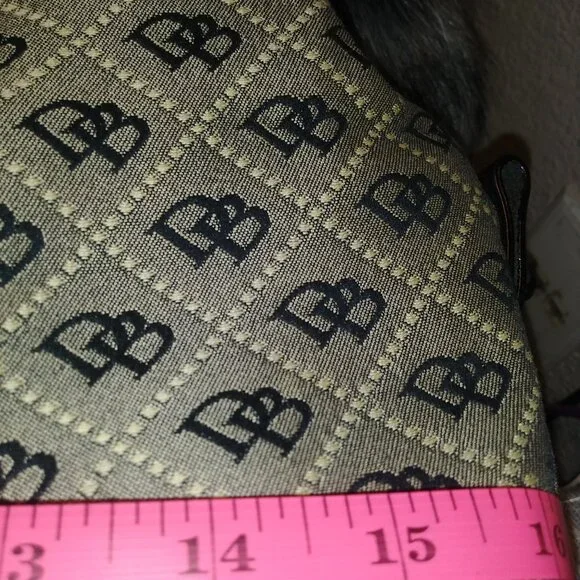 Dooney and Bourke Vintage Signature Canvas and Leather Satchel - Picture 14 of 14